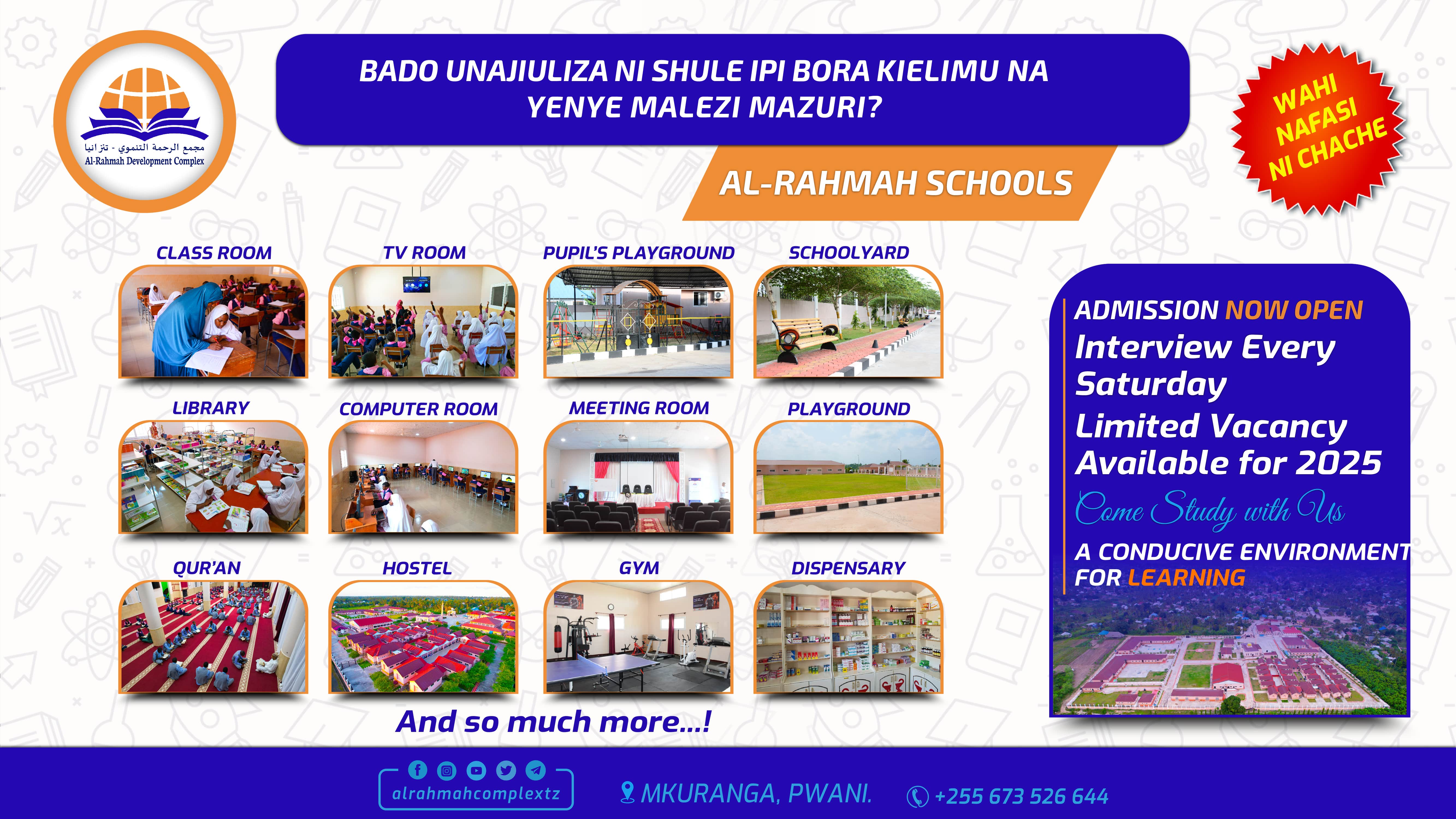 ADMISSION NOW OPEN I 2025 Intake Interview Conducted at Alrahmah